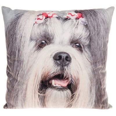 Shih Tzu Visage Large Cushion – Soft Decorative Dog Lover Cushion 41 x 44cm