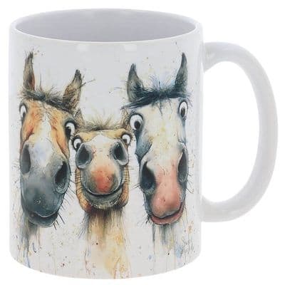 Shirley MacArthur Unsaddled Horse Fine China Mug Gift Boxed Animal Design