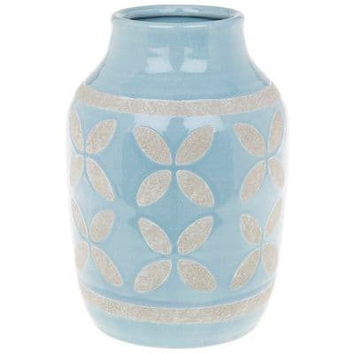 Shudehill Petal Art Wide Round Vase – Elegant Decorative Flower Vase 22cm