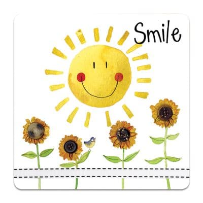 Smile Corked Backed Coaster