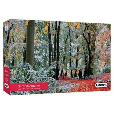 Snow in Autumn by Veronika K Ko 636 Piece Gibsons Jigsaw