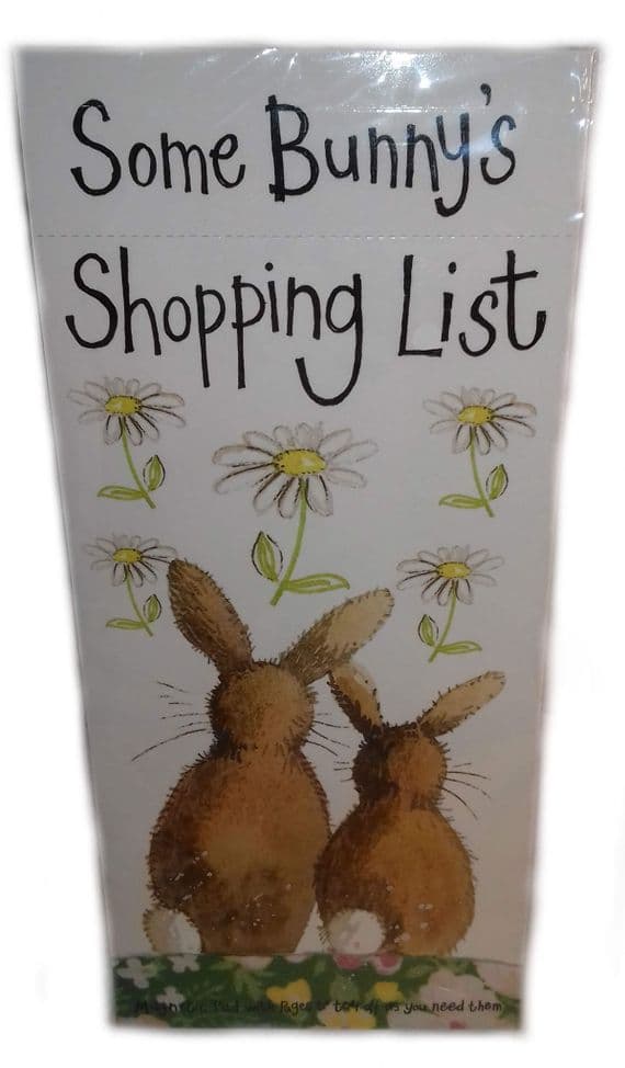 Some Bunny’s Shopping List Magnetic Pad by Alex Clark