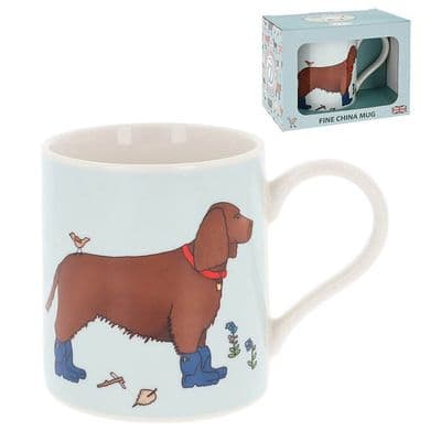 Spaniel Fine China Mug by Emma Lawrence