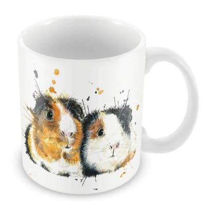 Splatter Guinea Pigs Ceramic Earthenware Mug by Katherine Williams