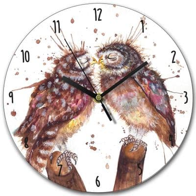 Splatter Loved Up Wooden Clock By Katherine Williams