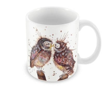 Splatter Owls Loved Up Mug by Katherine Williams