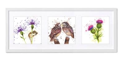 Splatter Prairie Trptych Landscape Prints by Artist Katherine Williams