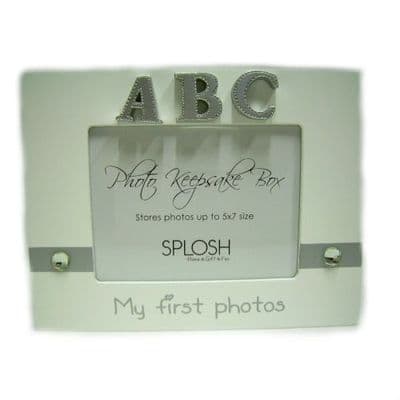 Splosh Photo Keepsake Box in White, My First Photos