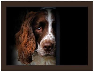 Springer Spaniel Faux Leather Lap Tray by Rural Roots