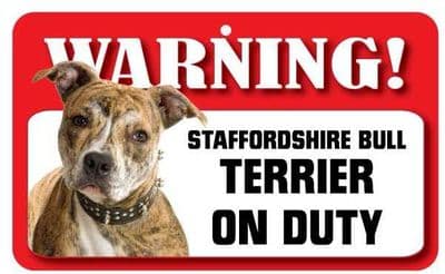 Staffordshire Bull Terrier Pet Sign