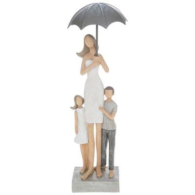 Summer Shower Mum and Children Figurine