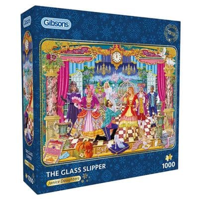 The Glass Slipper 1000 Piece Puzzle by Gibsons – Magical Cinderella Scene