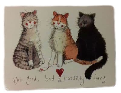 The Good, Bad & Incredibly Furry Corked Backed Placemat