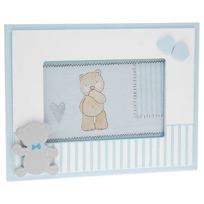 Tiny Ted Spot Frame in Blue 6x4