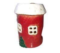 Village Pottery Heart Christmas Wax Melt Warmer | Handcrafted Tealight Burner