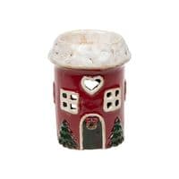 Village Pottery Heart Christmas Wax Melt Warmer | Handcrafted Tealight Burner