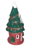 Village Pottery Tealight Christmas Tree House