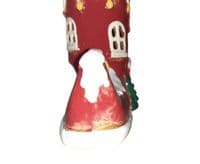 Village Pottery Xmas Elf Boot House Tealight