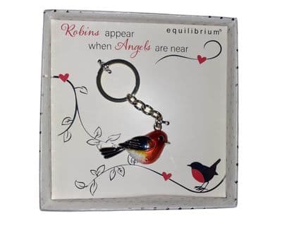 Vintage Robin Keyring – Sentimental Angel Gift Keepsake with Gift Box