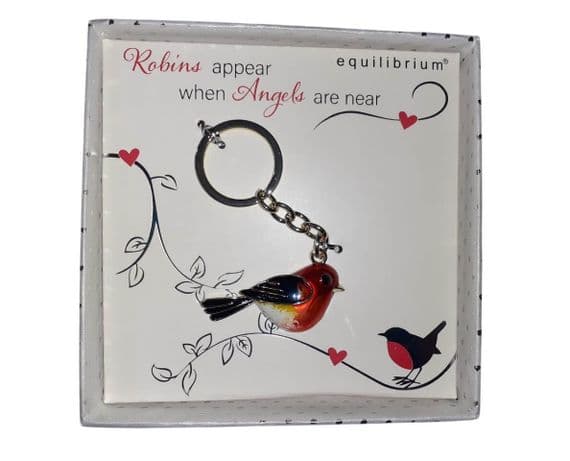 Vintage Style Robin Keyring