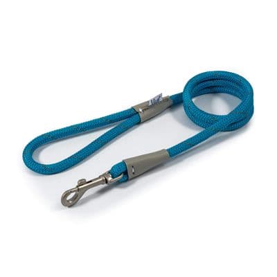 Viva Reflective Rope Dog Lead Blue 1.07m x 10mm – Weatherproof Snap Lead