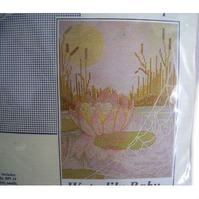 Waterlily Baby Counted Cross Stitch Kit