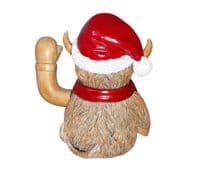 Waving Christmas Highland Cow with moving arm