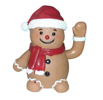 Waving Gingerbread Man with moving arm