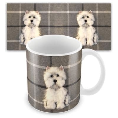 Westie Ceramic Earthenware Mug by Sharon Salt