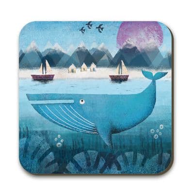 Whale Song Coaster by Jonathan Willoughby