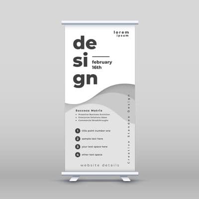 Roll Up Banner (3D)