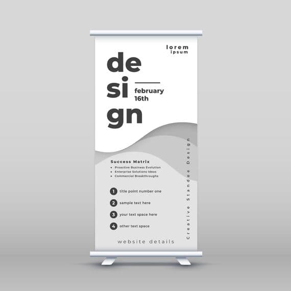 Roll Up Banner (3D)