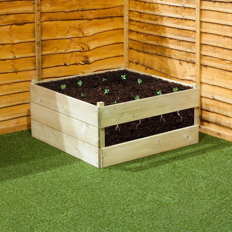 Double Window Raised Garden bed