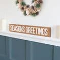 Engraved Seasons Greetings Wall Sign