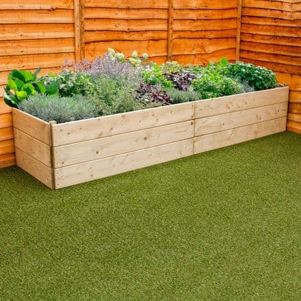 Extra Long 2.4m Timber Raised Bed