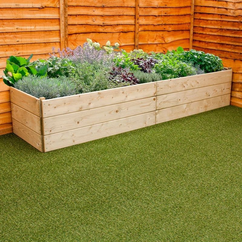 Extra Long 2.4m Rectangular Timber Raised Bed
