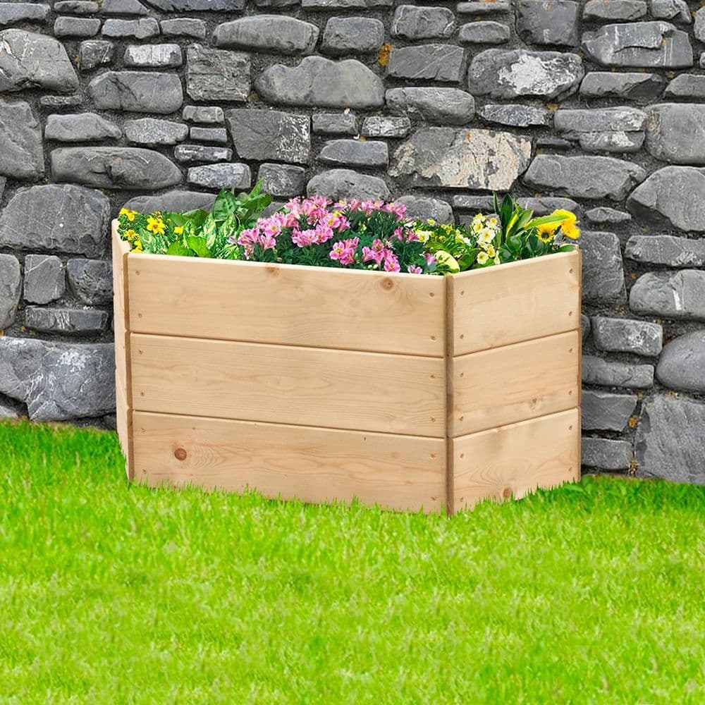 Hexagon Timber Raised Bed