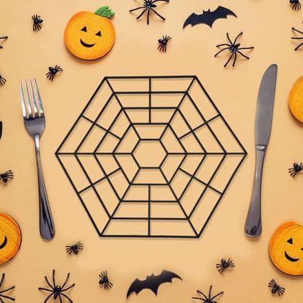 Halloween Spider Web Placemat Decorations