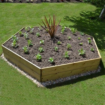 Hexagon Timber Raised Bed