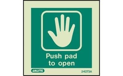 4273A/R - PUSH PAD TO OPEN SIGN