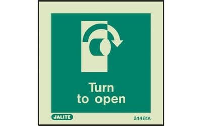 4461A/R - TURN TO OPEN SIGN - CLOCKWISE