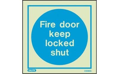 5140A/R - FIRE DOOR KEEP LOCKED SHUT SIGN