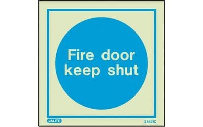 5421A/R - FIRE DOOR KEEP SHUT SIGN 100 x 100mm