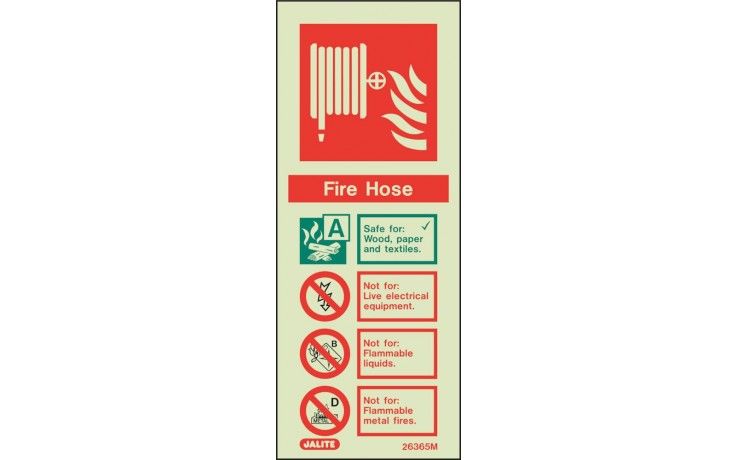 6365M/R - FIRE HOSE FIRE EXTINGUISHER SIGN