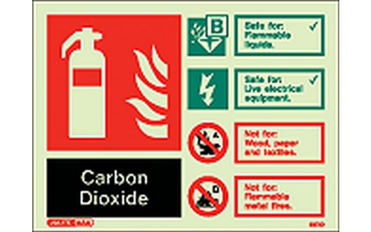 6372D/R - CARBON DIOXIDE FIRE EXTINGUISHER SIGN