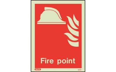 6459D/R - FIRE POINT LOCATION SIGN 200 X 150mm