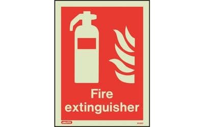6490D/R - FIRE EXTINGUISHER LOCATION SIGN 200 X 150mm