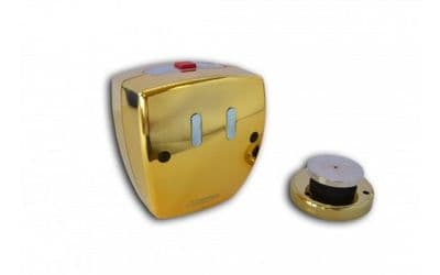 AGDHBR1 - AGRIPPA ACOUSTIC BATTERY OPERATED DOOR HOLDER - BRASS FINISH
