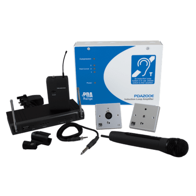 AKW2/H 200m2 Place of Worship Hearing Loop Kit (handheld mic. version)