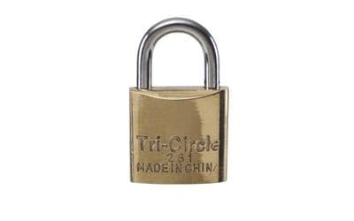 BRASS PADLOCK - 20MM, KEYED ALIKE